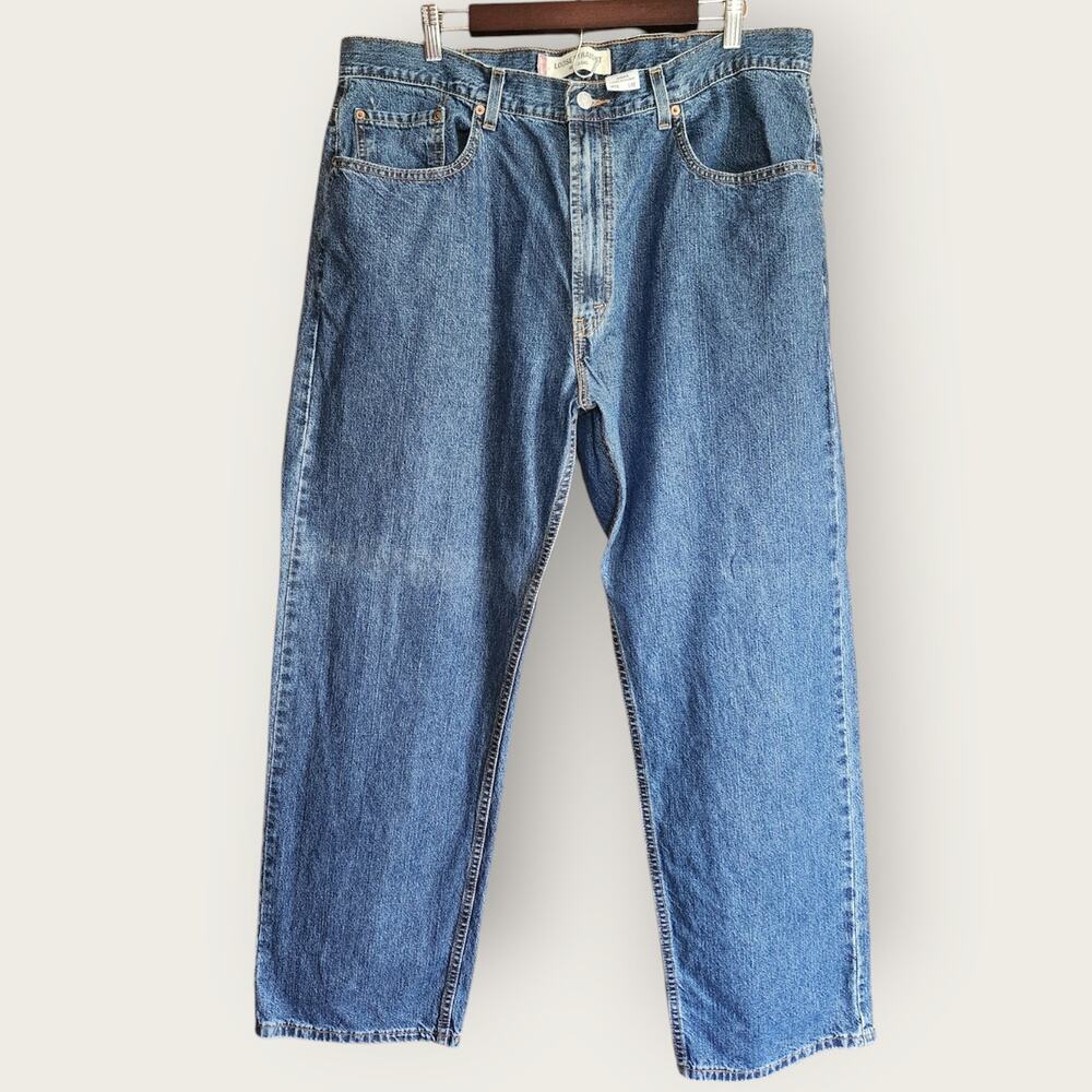 Levi's 569 Loose Straight Denim Wide Leg Work Jeans Mens Size 38x32